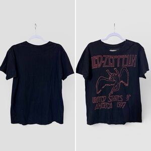 Led Zeppelin 1977 USA T Shirt Reproduction